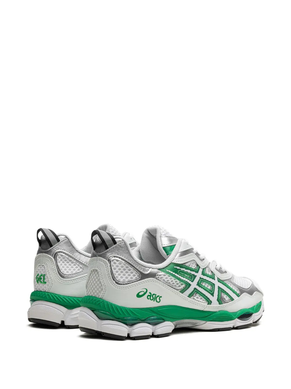 Exclusive Asics X Hidden.Ny Gel-Nyc Special Box Green Sneakers — White/Green — Size US M 11.5 - US W 13 — Back View