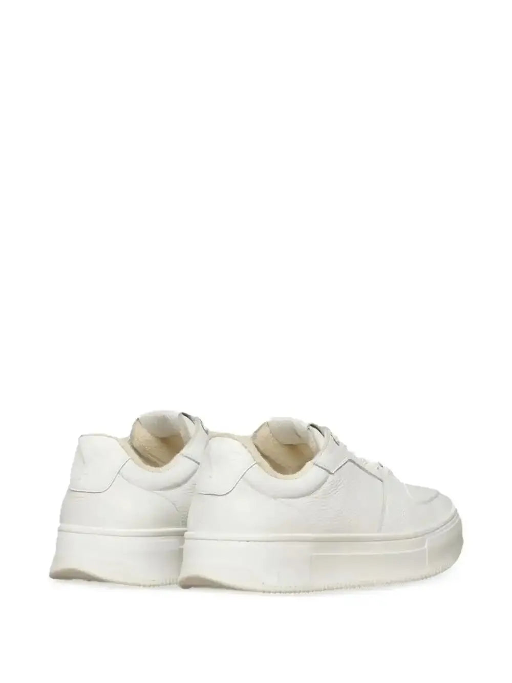 Exclusive Ami Paris Arcade Lace-Up Leather Sneakers — White — Size US M 11.5 - US W 13 — Back View