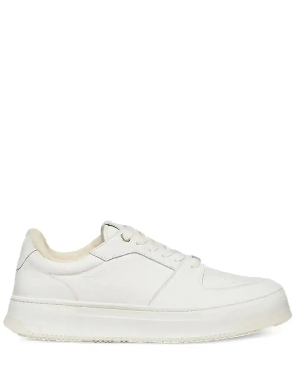 Exclusive Ami Paris Arcade Lace-Up Leather Sneakers — White — Size US M 11.5 - US W 13 — Front View