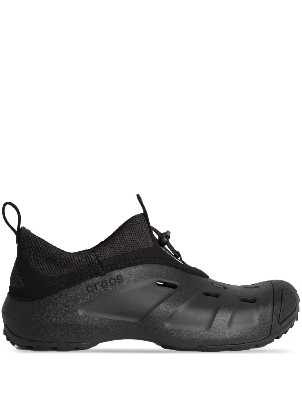 Exclusive Crocs Quick Trail Low Black Sneakers — Black — Size US M 9.5 - US W 11 — Front View