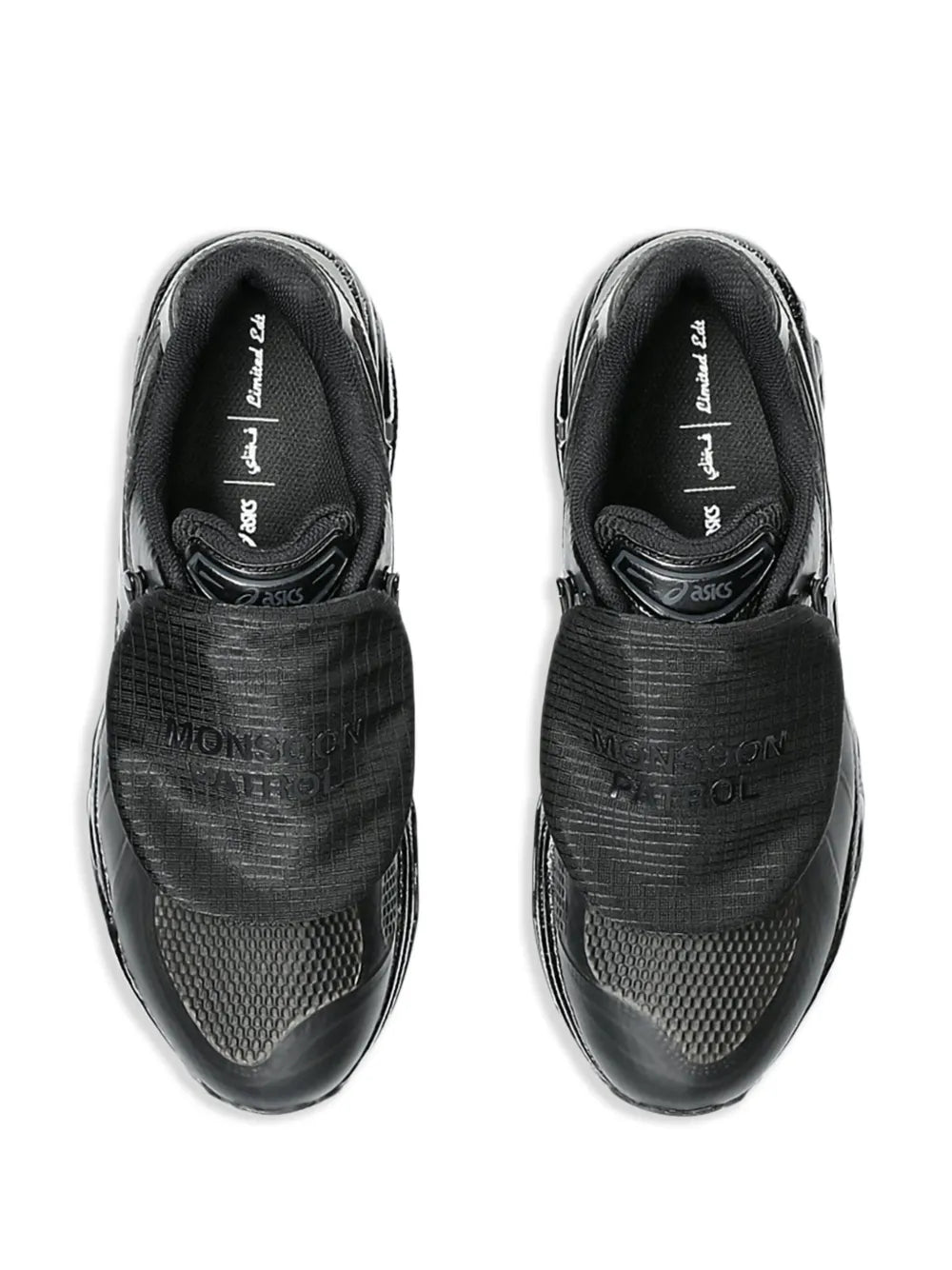 Exclusive Asics X Monsoon Patrol Gel-Kayano 14 Black Sneakers — Black — Size US M 11.5 - US W 13 — Side View