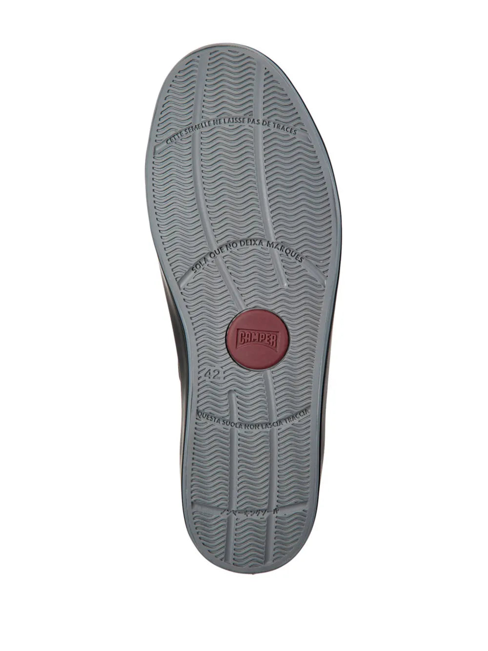 Exclusive Camper Andratx Zip-Fastening Hi-Top Sneakers — Dark Grey — Size US M 4.5 - US W 6 — Detail View