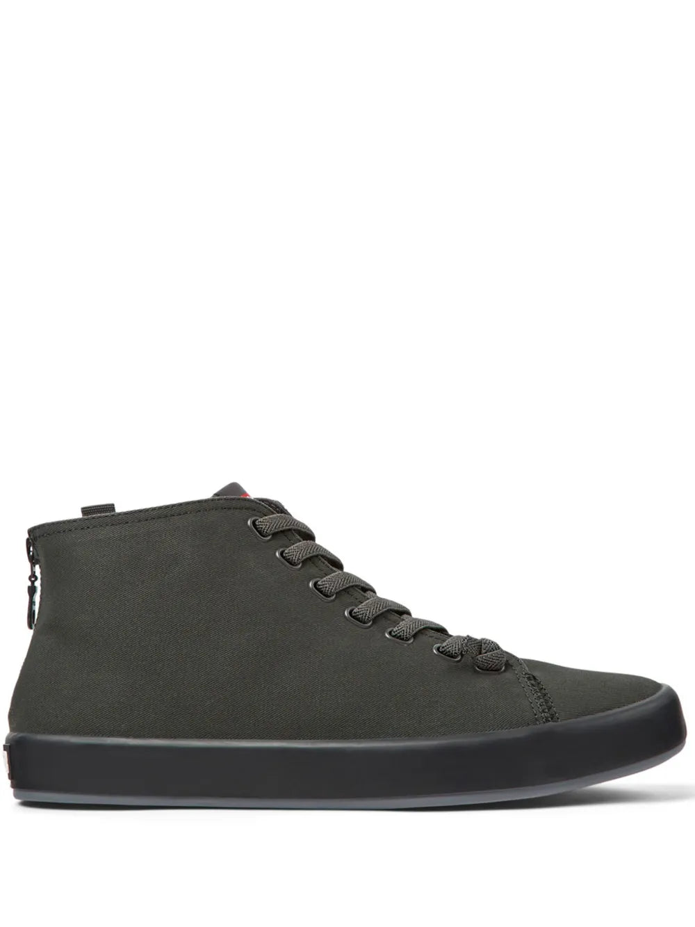 Exclusive Camper Andratx Zip-Fastening Hi-Top Sneakers — Dark Grey — Size US M 4.5 - US W 6 — Front View