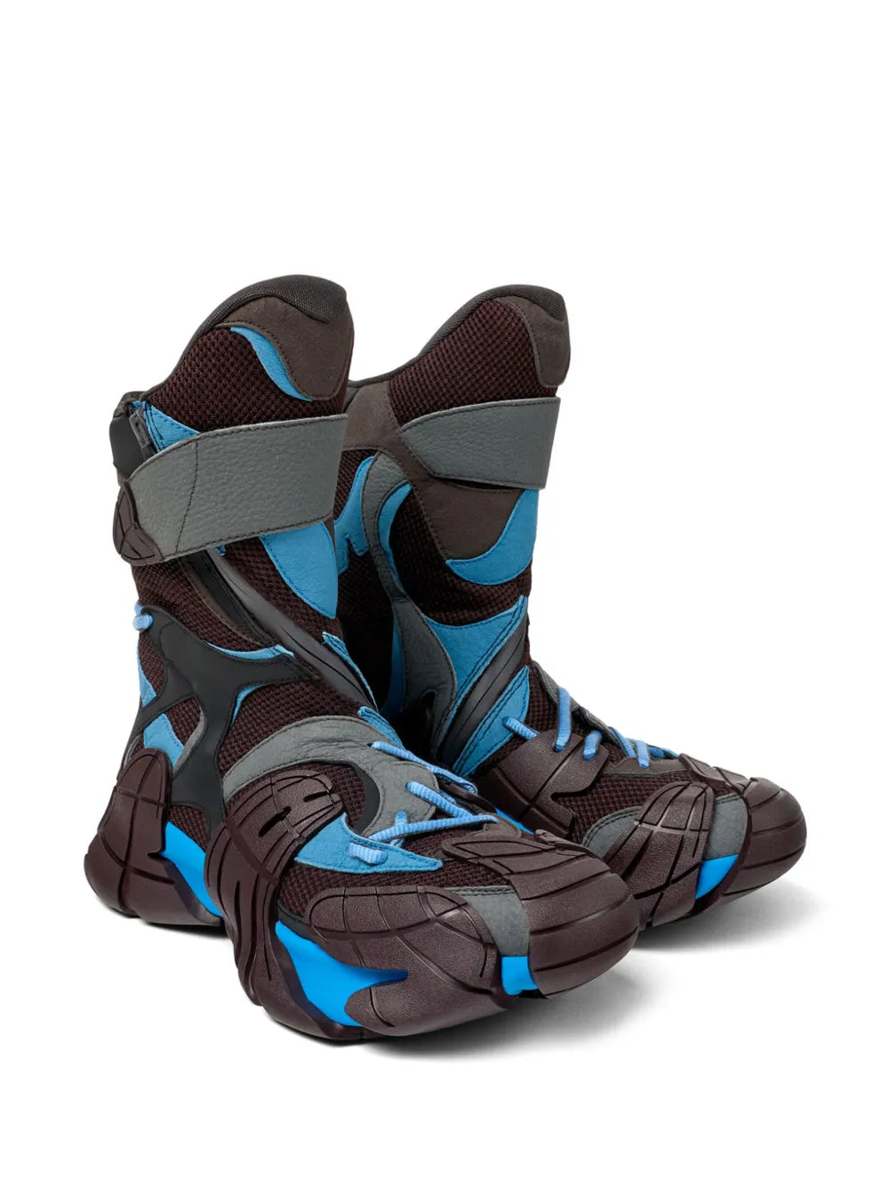 Exclusive Camperlab Tormenta High Top Sneakers — Blue-Grey — Size US M 9.5 - US W 11 — Side View
