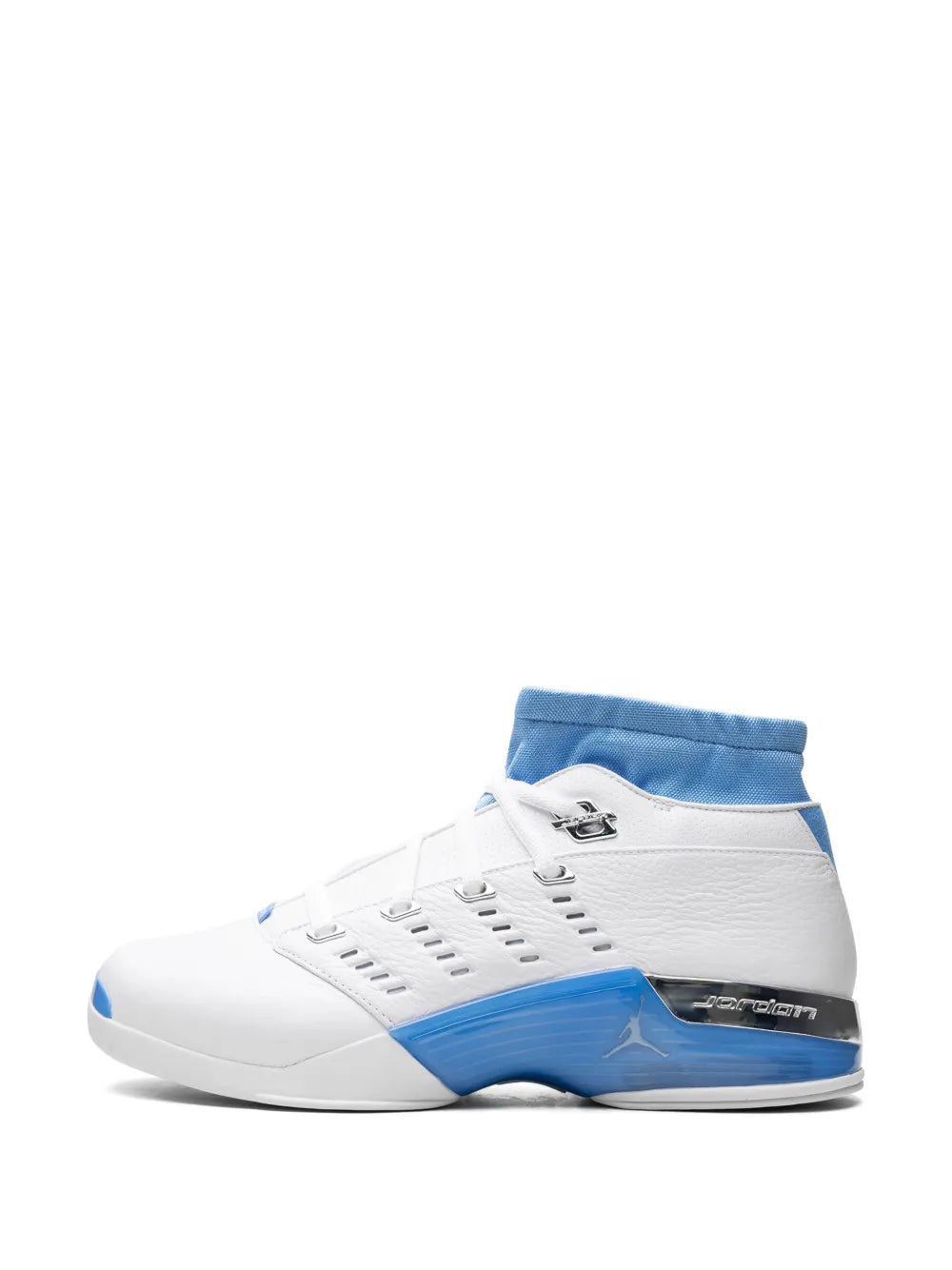 Exclusive Air Jordan 17 Unc Sneakers — White — Size US M 4.5 - US W 6 — Detail View