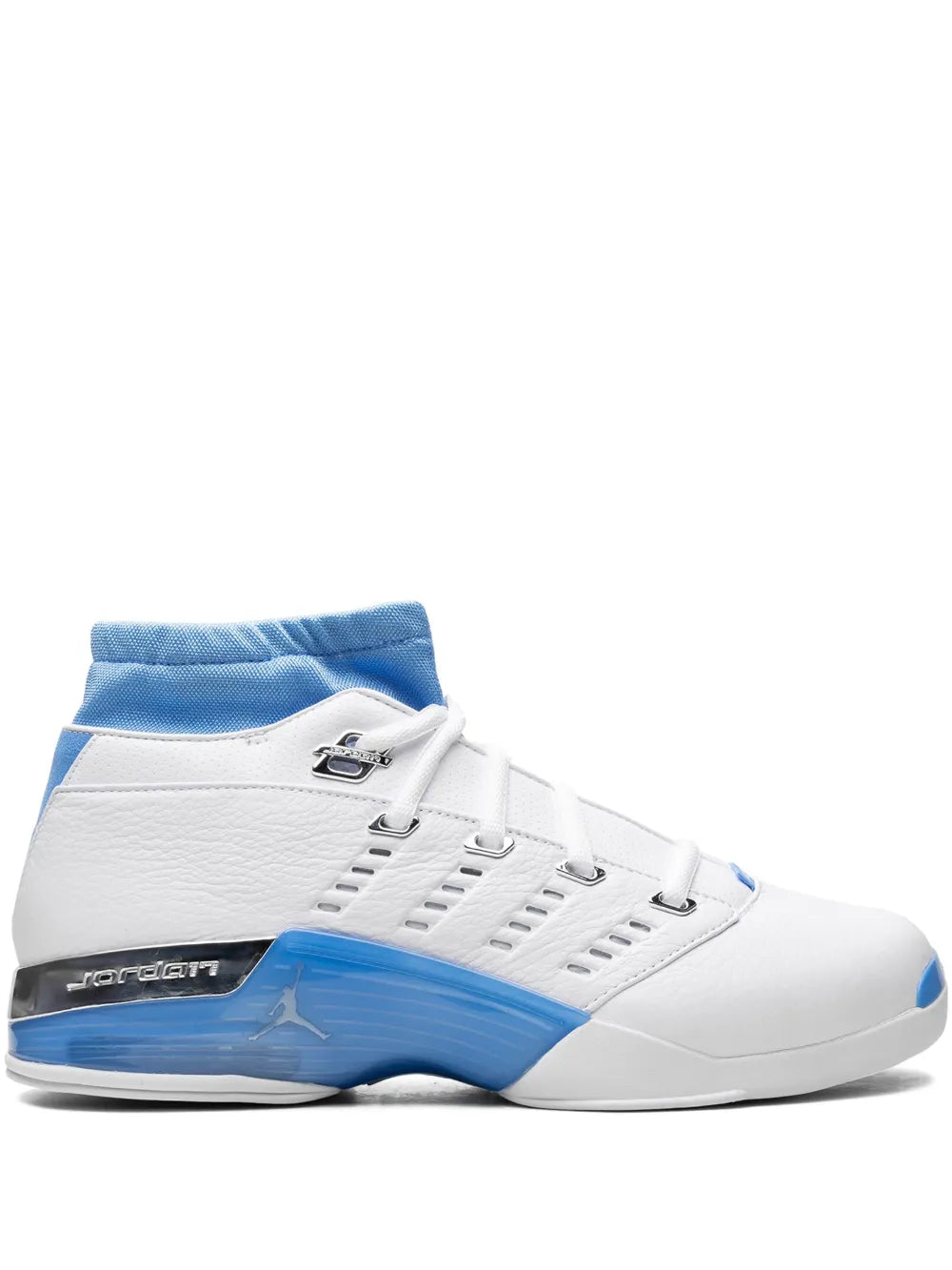 Exclusive Air Jordan 17 Unc Sneakers — White — Size US M 4.5 - US W 6 — Front View