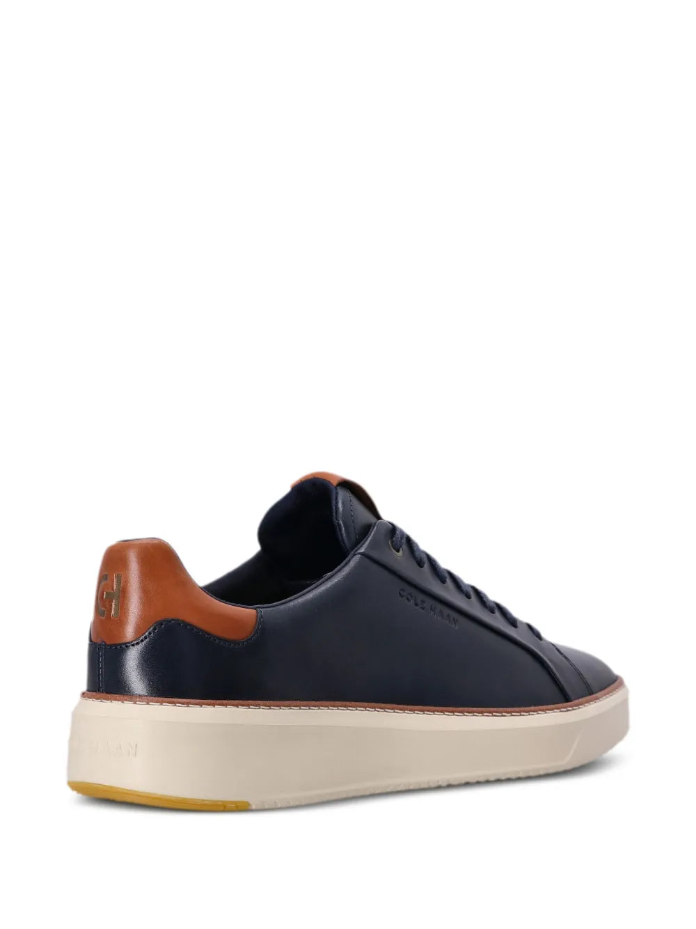 Exclusive Cole Haan Grandpro Topspin Leather Sneakers — Navy Blue — Size US M 4 - US W 5.5 — Top View