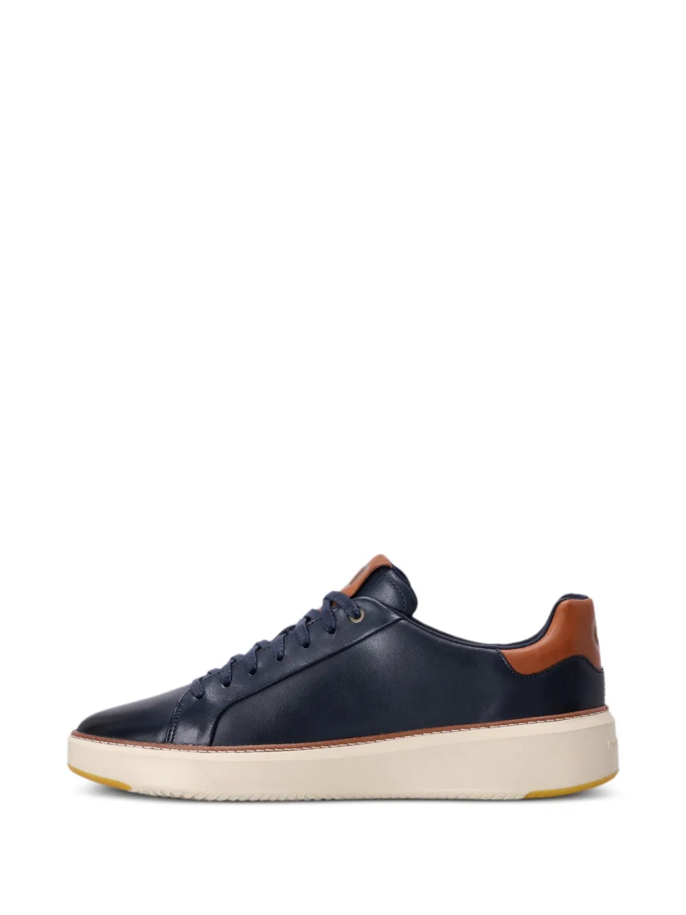 Exclusive Cole Haan Grandpro Topspin Leather Sneakers — Navy Blue — Size US M 4 - US W 5.5 — Back View