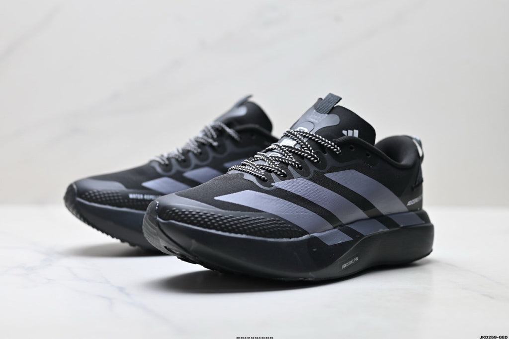 Exclusive Adidas K81801550 Men's Running Shoes #4 — Black/Grey — Size EU 40 / US M7 / W8.5 / 25CM — Lifestyle View