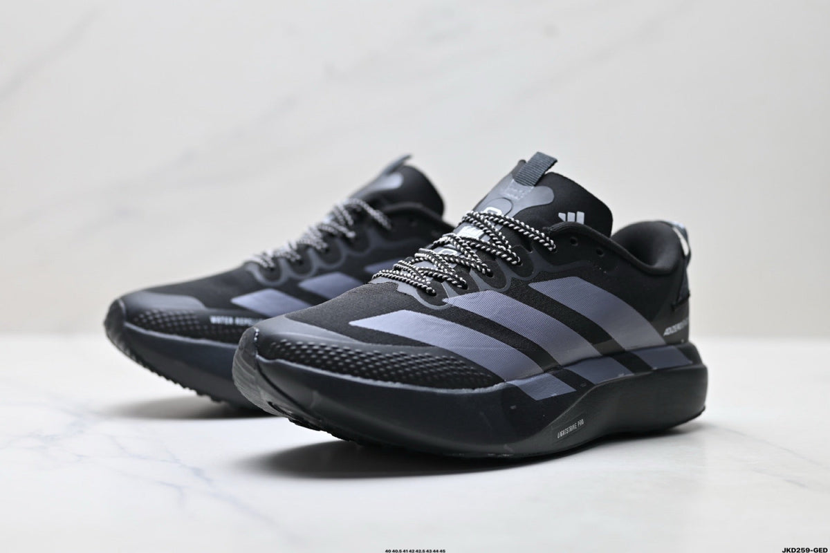 Exclusive Adidas K81801550 Men's Running Shoes #4 — Black/Grey — Size EU 40 / US M7 / W8.5 / 25CM — Lifestyle View