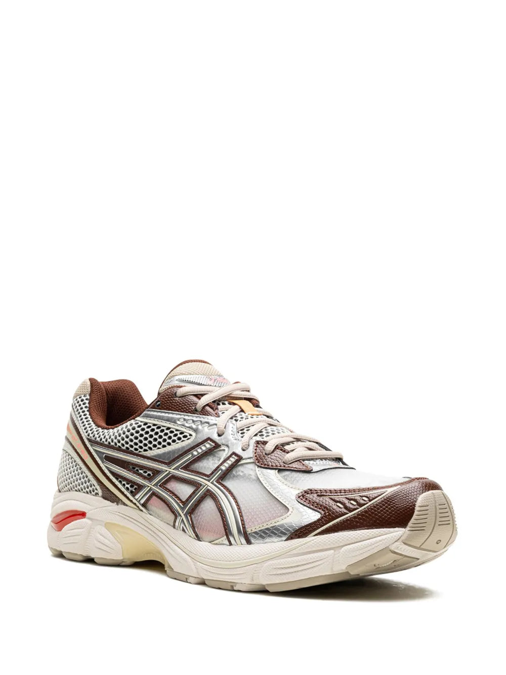 Exclusive Asics X Above The Clouds Gt-2160  Cream/Chocolate Brown Sneakers — Silver-Tone/Brown — Size US M 10.5 - US W 12 — Side View