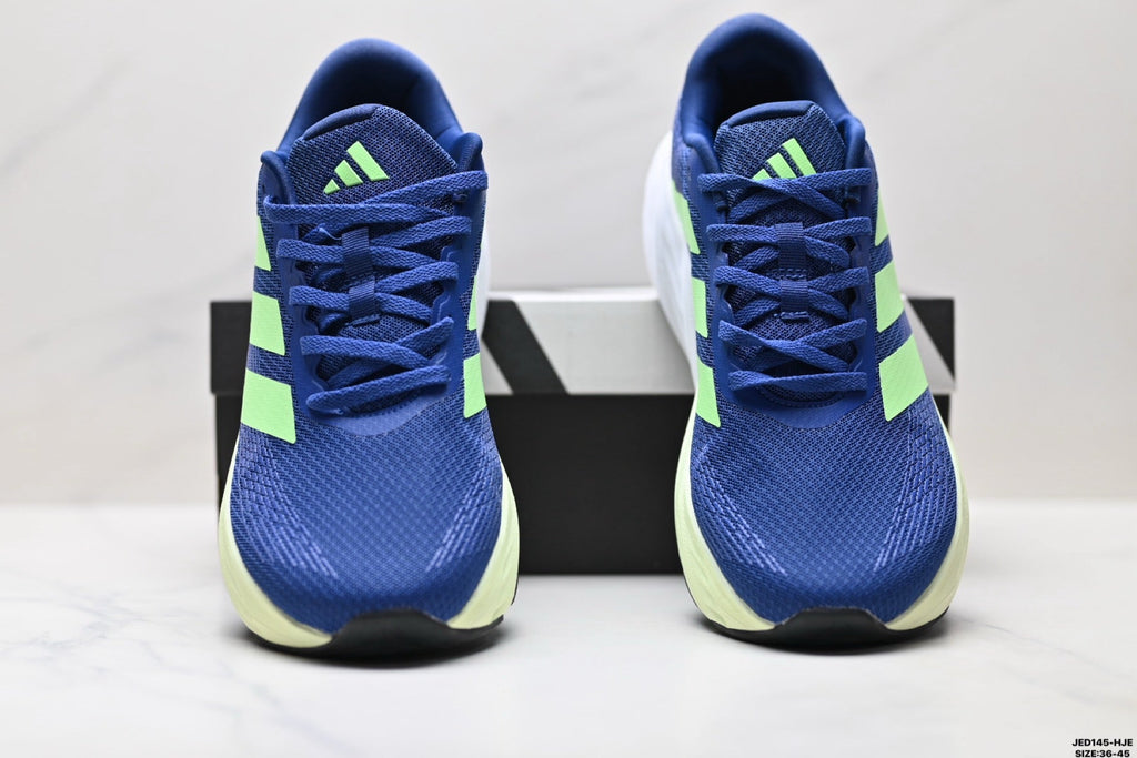 Exclusive Adidas K81801550 Unisex Running Shoes #3 — Blue/Green — Size EU 36 / US M4 / W5.5 / 23CM — Back View