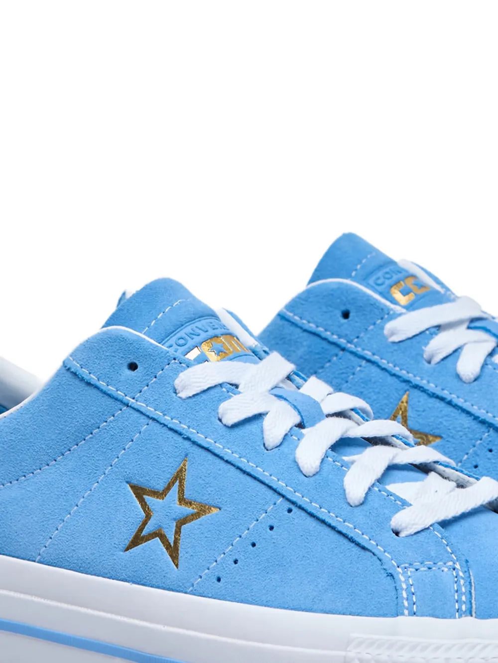 Exclusive Converse One Star Pro Sneakers — Splash Blue — Size US M 6 - US W 7.5 — Side View