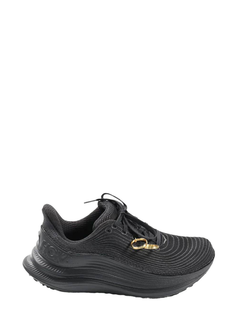Exclusive Black Comme Des Gar ns X Hoka Tc 1.0 Sneakers — Black — Size US M 10.5 - US W 12 — Front View