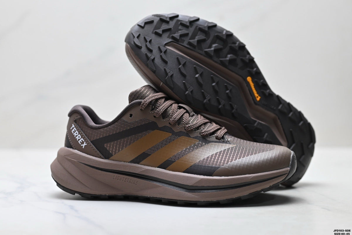 Exclusive Adidas K81801650 Men's Running Shoes — Brown — Size EU 40 / US M7 / W8.5 / 25CM — Detail View