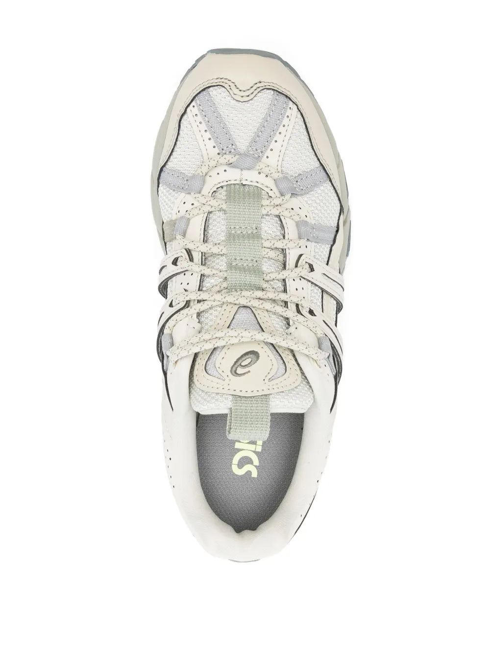 Exclusive Asics Gel-Sonoma 15-50 Sneakers — Grey/Green — Size US M 8 - US W 9.5 — Top View
