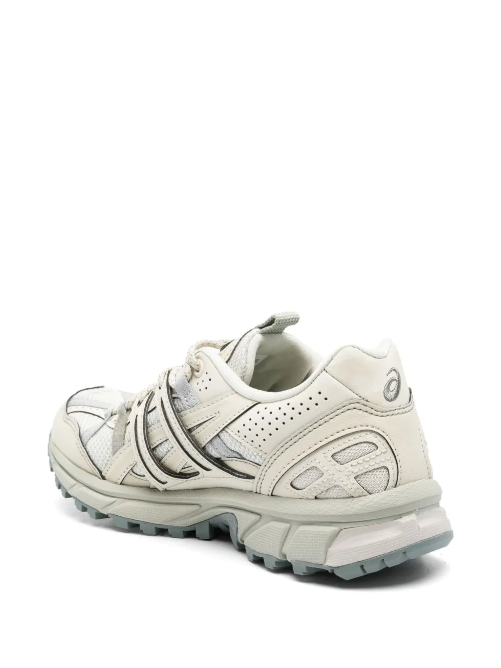 Exclusive Asics Gel-Sonoma 15-50 Sneakers — Grey/Green — Size US M 8 - US W 9.5 — Back View