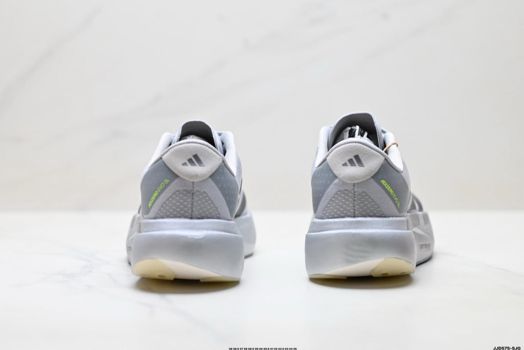 Exclusive Adidas K81801450 Unisex Running Shoes — White/Grey — Size EU 36 / US M4 / W5.5 / 23CM — Top View