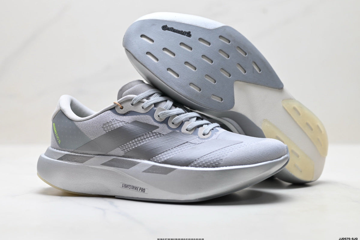 Exclusive Adidas K81801450 Unisex Running Shoes — White/Grey — Size EU 36 / US M4 / W5.5 / 23CM — Detail View