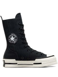 Exclusive Converse Chuck 70 Plus X Hi Sneakers — Black — Size US M 7 - US W 8.5 — Front View