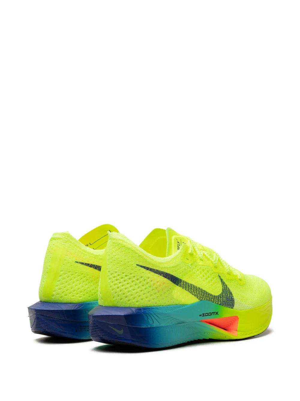 Exclusive Nike Vaporfly 3 Fast Pack Sneakers — Green — Size US M 11 - US W 12.5 — Back View