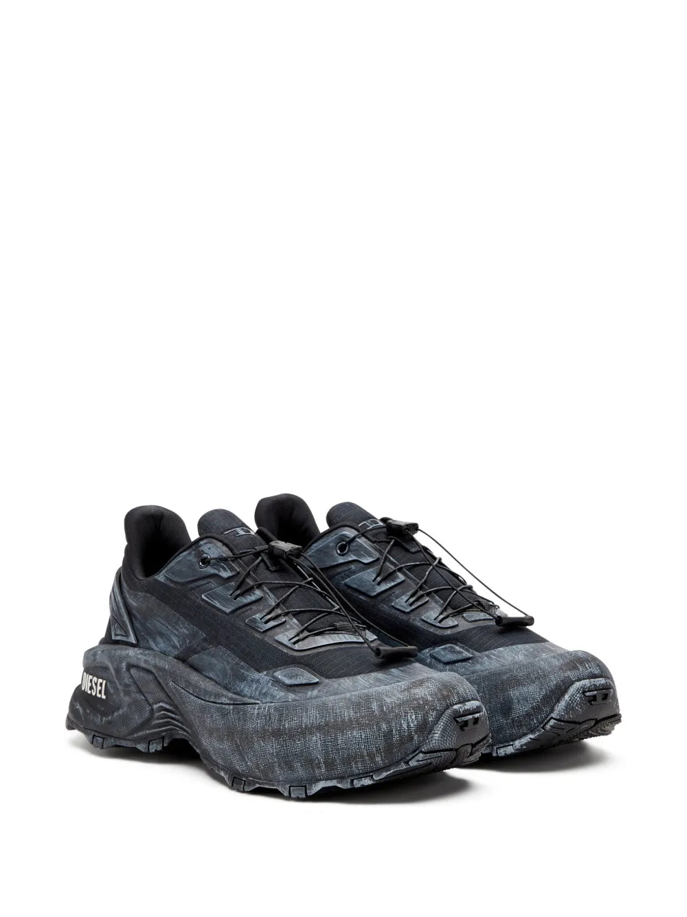 Exclusive Diesel D-Cage Runner Sneakers — Black — Size US M 11.5 - US W 13 — Side View