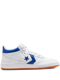 Exclusive Converse Fastbreak Pro Leather Mid White/Blue Sneakers — White — Size US M 5 - US W 6.5 — Front View