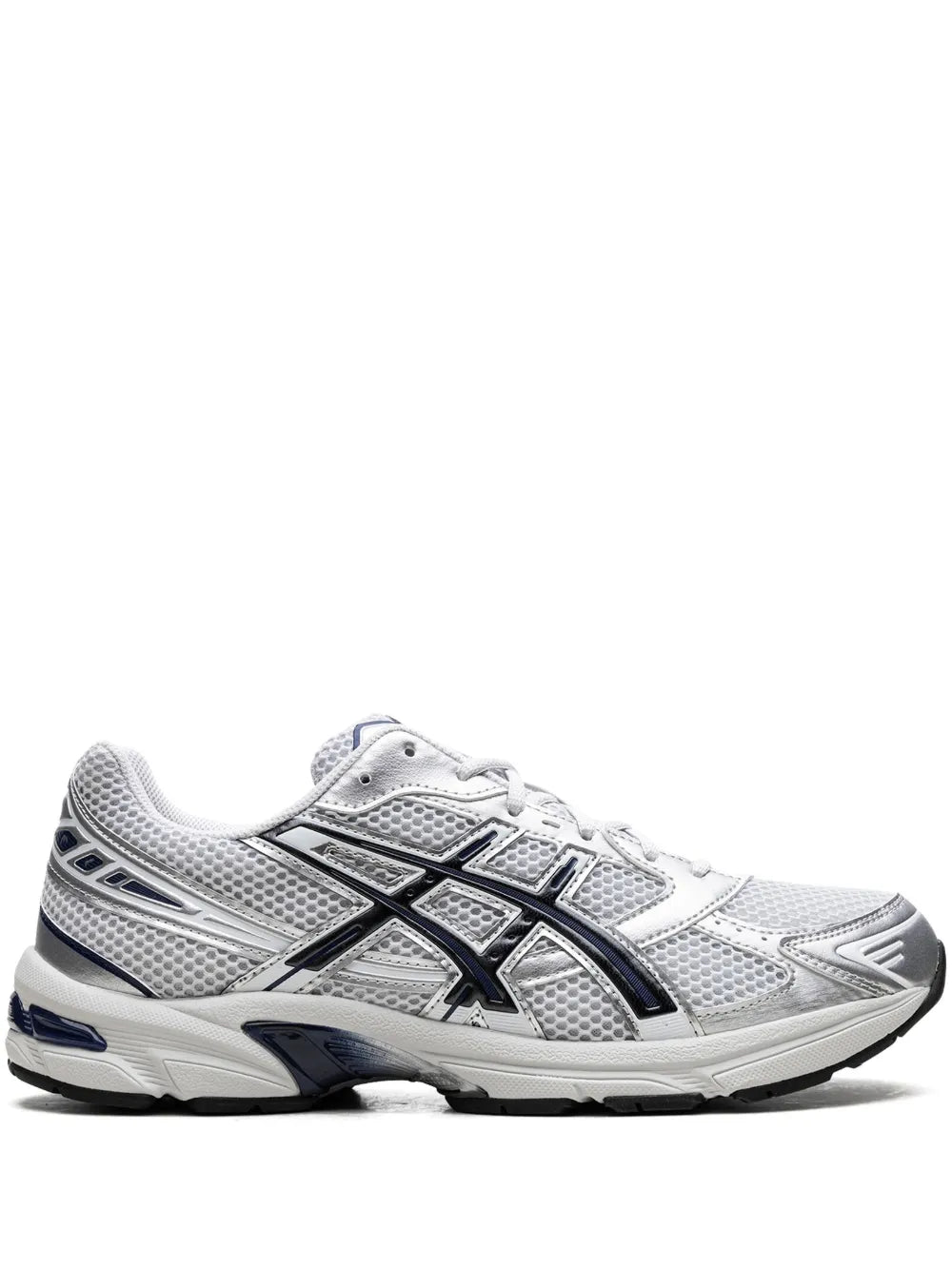 Exclusive Asics Gel-1130 Glacier Grey/Black Sneakers — Glacier Grey — Size US M 6 - US W 7.5 — Front View