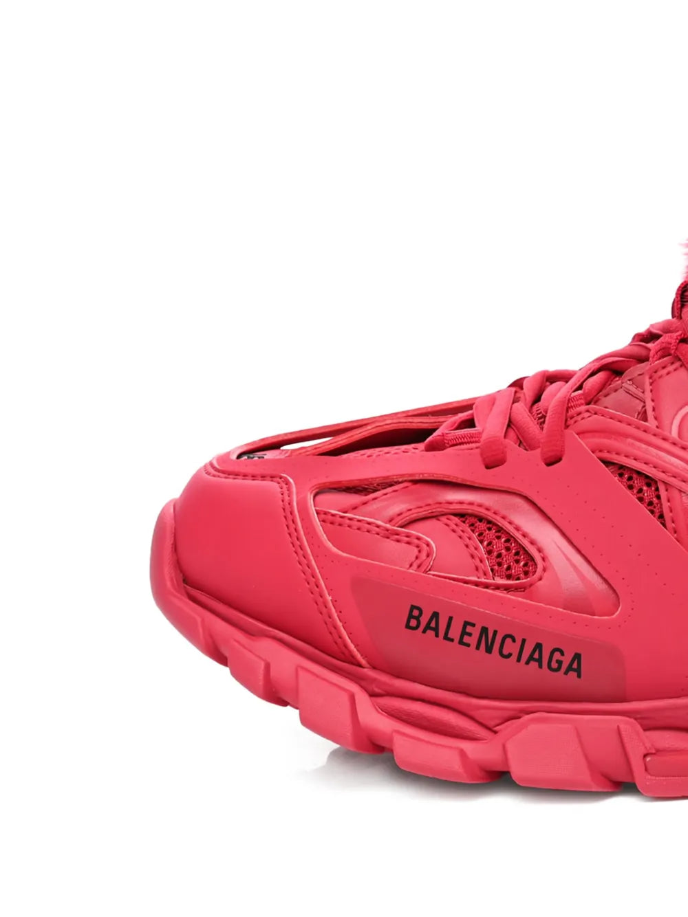 Exclusive Balenciaga Track Hike Sneakers — Raspberry Pink — Size US M 10 - US W 11.5 — Side View