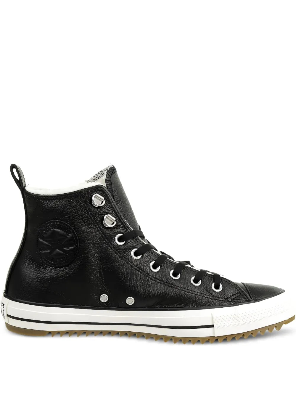 Exclusive Converse Chuck Taylor All Star Hiker Boot Sneakers — Black — Size US M 6 - US W 7.5 — Front View