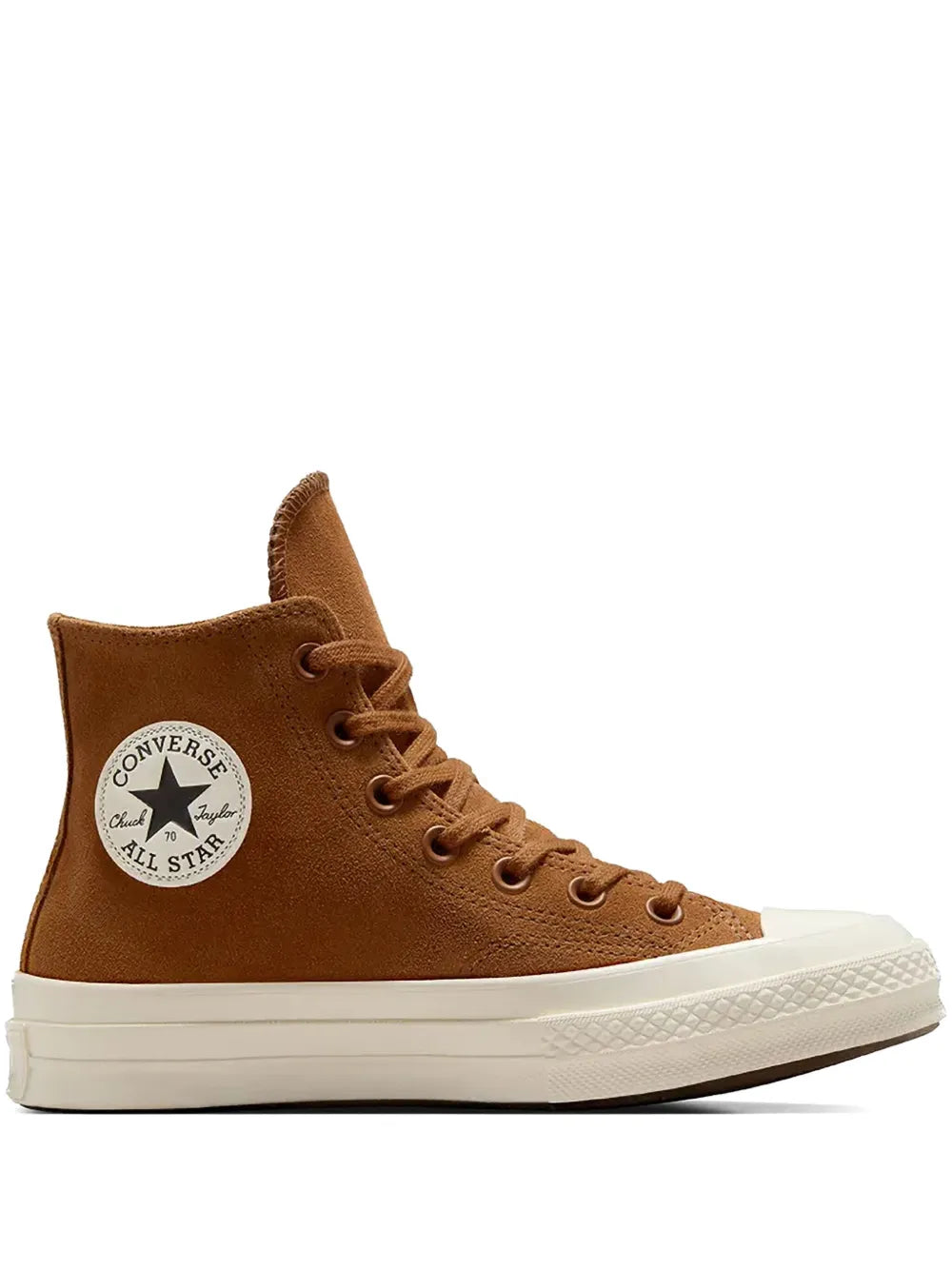 Exclusive Converse Chuck 70 Sneakers — Golden Brown — Size US M 7 - US W 8.5 — Front View