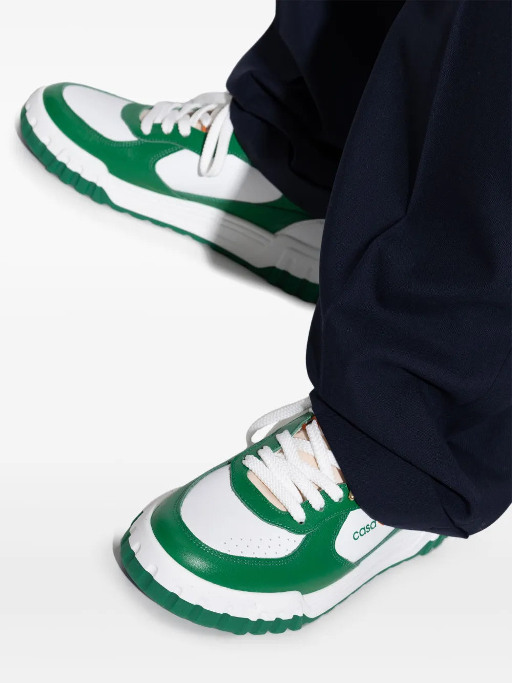 Exclusive Casablanca Court Sneakers — White — Size US M 10 - US W 11.5 — Lifestyle View
