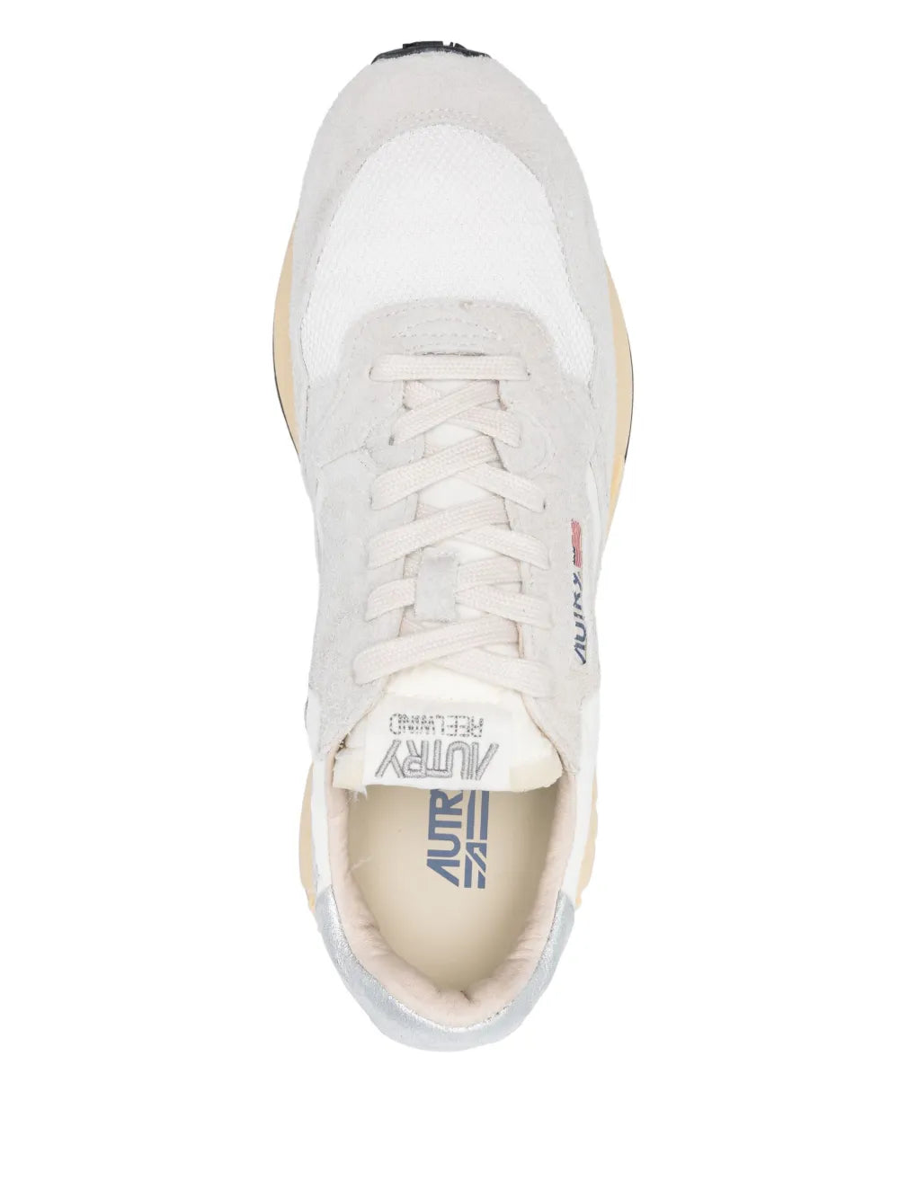 Exclusive Autry Reelwind Sneakers — White — Size US M 4 - US W 5.5 — Top View