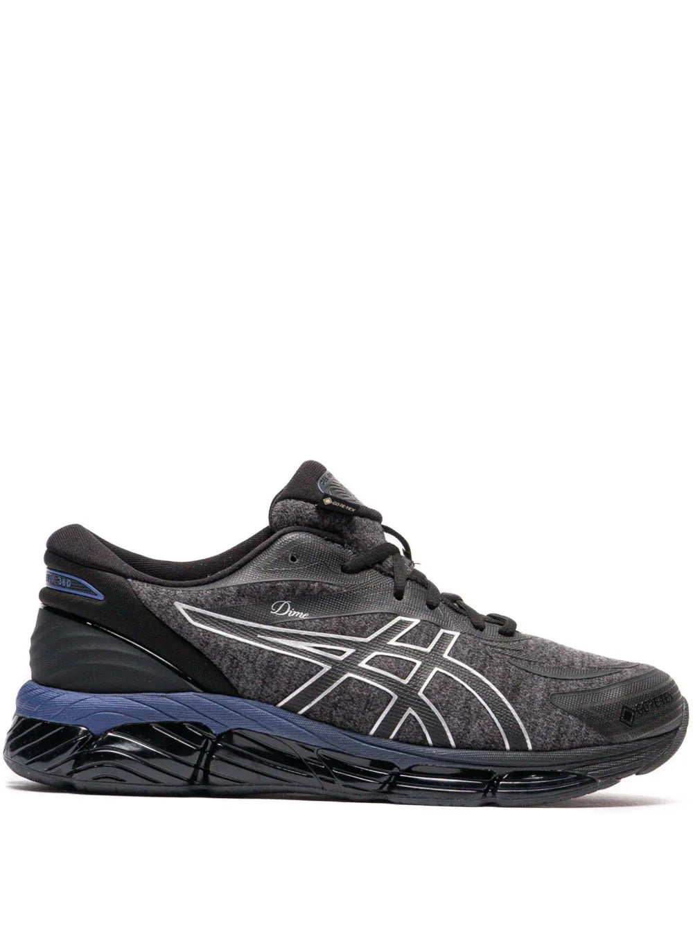 Exclusive Asics X Dime Gel-Quantum 360 Viii Gtx Black/Blue Sneakers — Black — Size US M 11.5 - US W 13 — Front View
