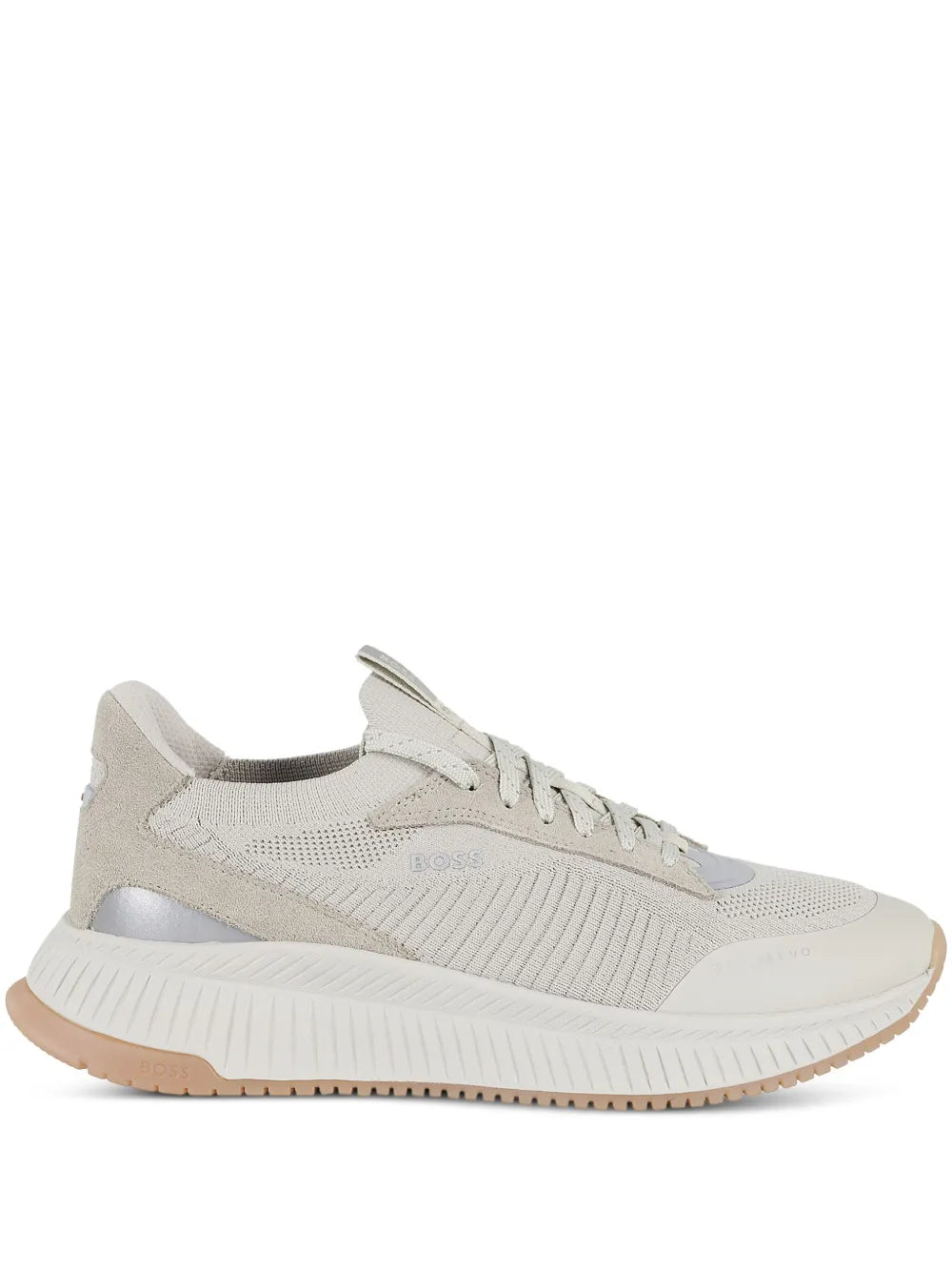 Exclusive Boss Ttnm Evo Sneakers — Light Beige — Size US M 10 - US W 11.5 — Front View