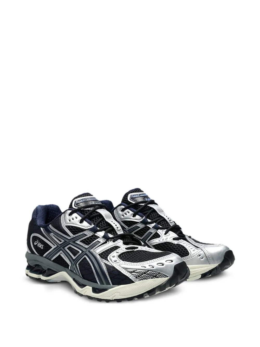 Exclusive Asics Gel-Nimbus 10.1 Black/Midnight Sneakers — Midnight Blue — Size US M 4 - US W 5.5 — Side View