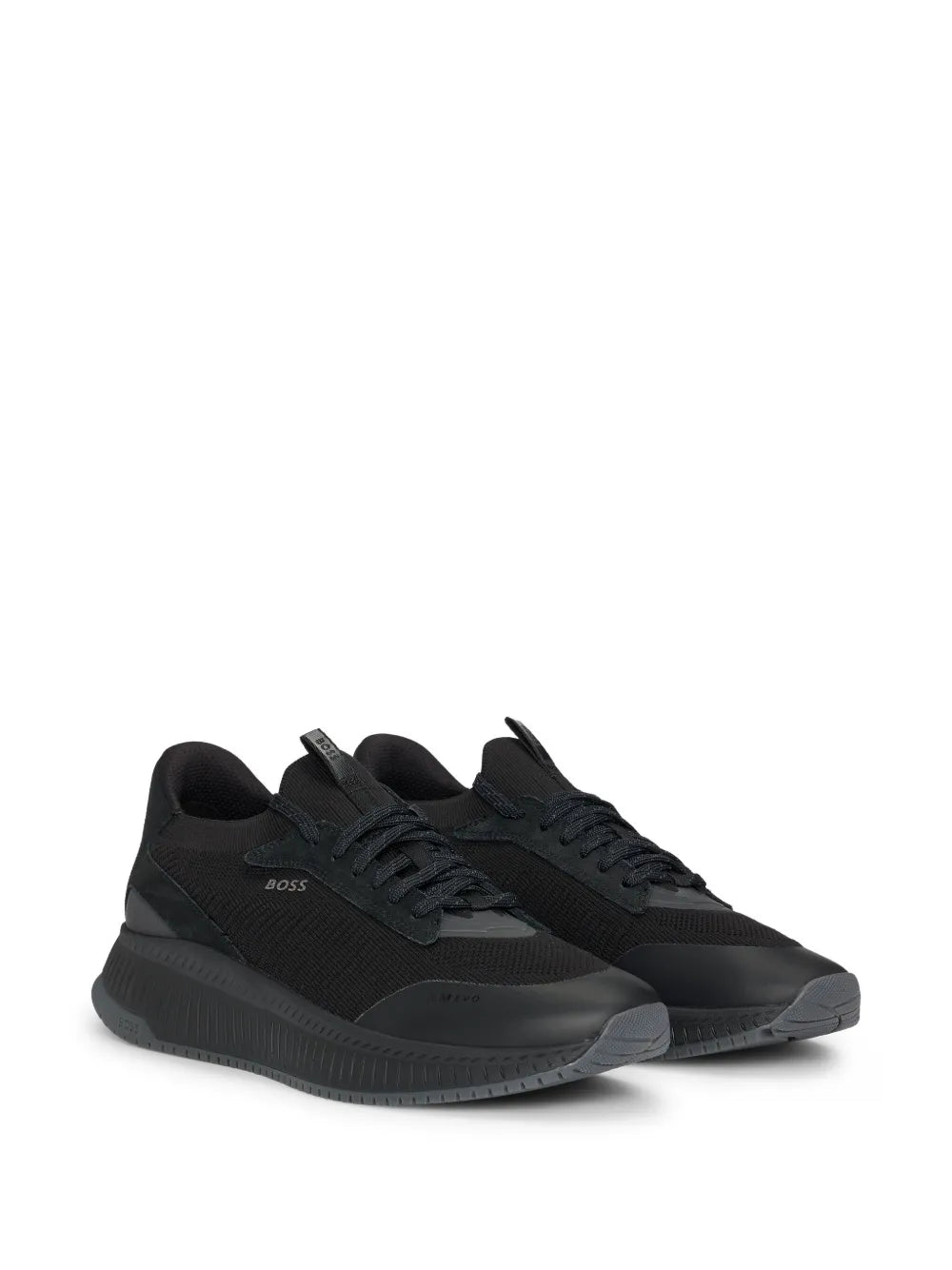 Exclusive Boss Ttnm Evo Sneakers — Black — Size US M 10 - US W 11.5 — Side View