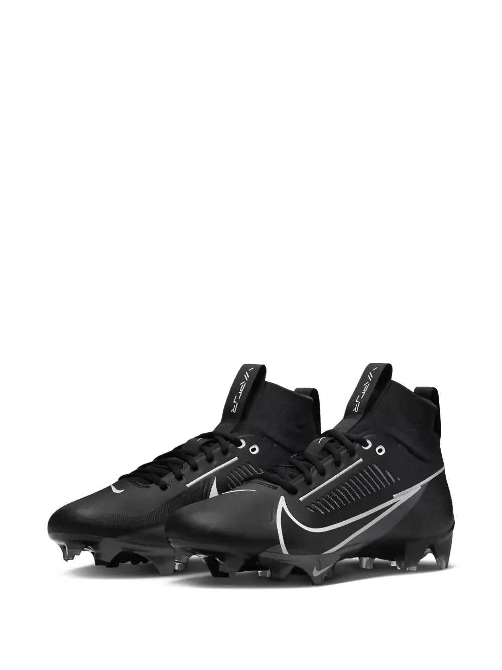 Exclusive Nike Vapor Edge Pro 360 2 Black7Iron Grey/White Cleats — Black — Size US M 11 - US W 12.5 — Side View