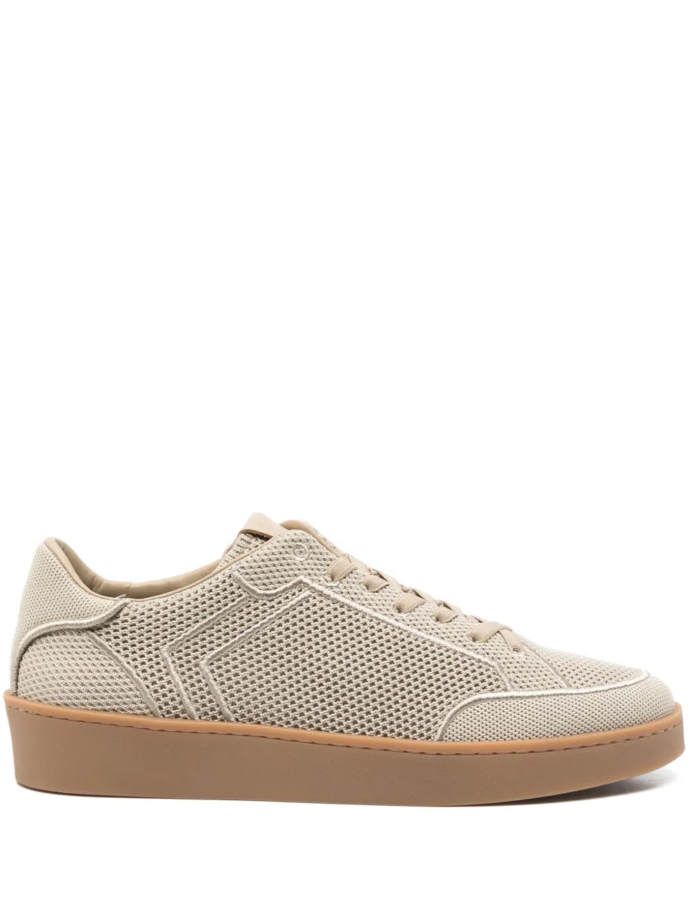 Exclusive Canali Mesh Sneakers — Beige — Size US M 11 - US W 12.5 — Front View