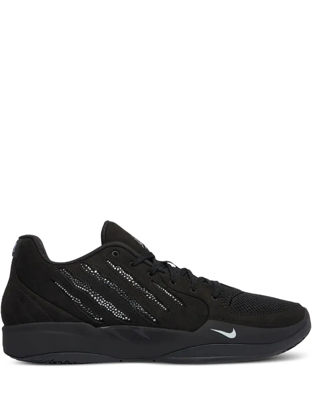 Exclusive Nike X Swarovski Ja 2 Black Label - Scratch Bling Sneakers — Black — Size US M 10.5 - US W 12 — Front View