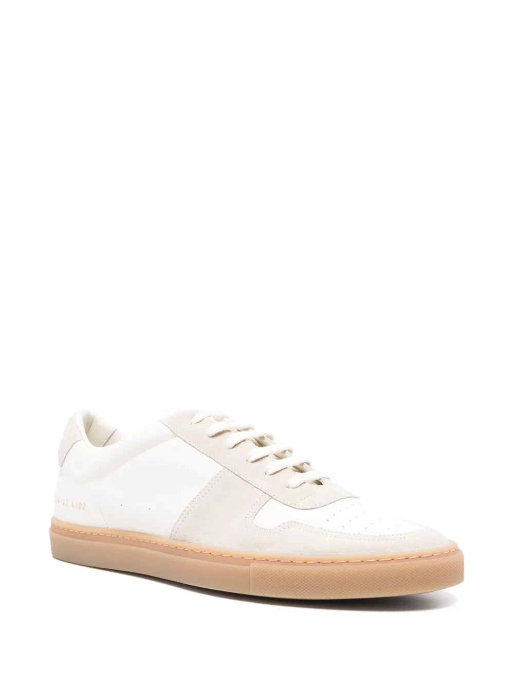 Exclusive Common Projects Leather Sneakers — White — Size US M 7.5 - US W 9 — Side View