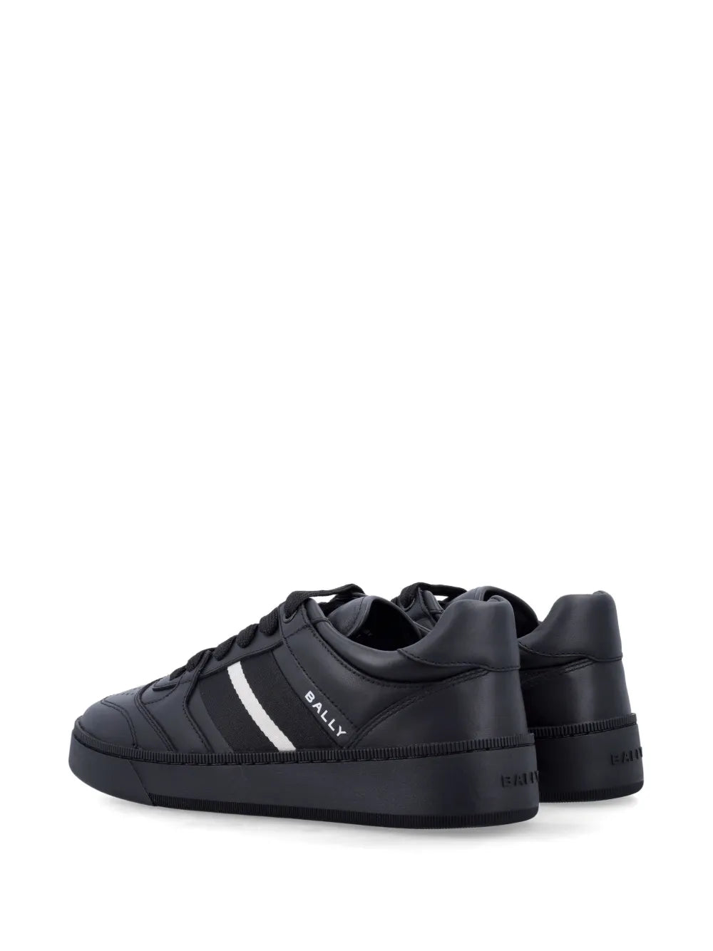 Exclusive Bally Rebby Sneakers — Black — Size US M 7 - US W 8.5 — Back View
