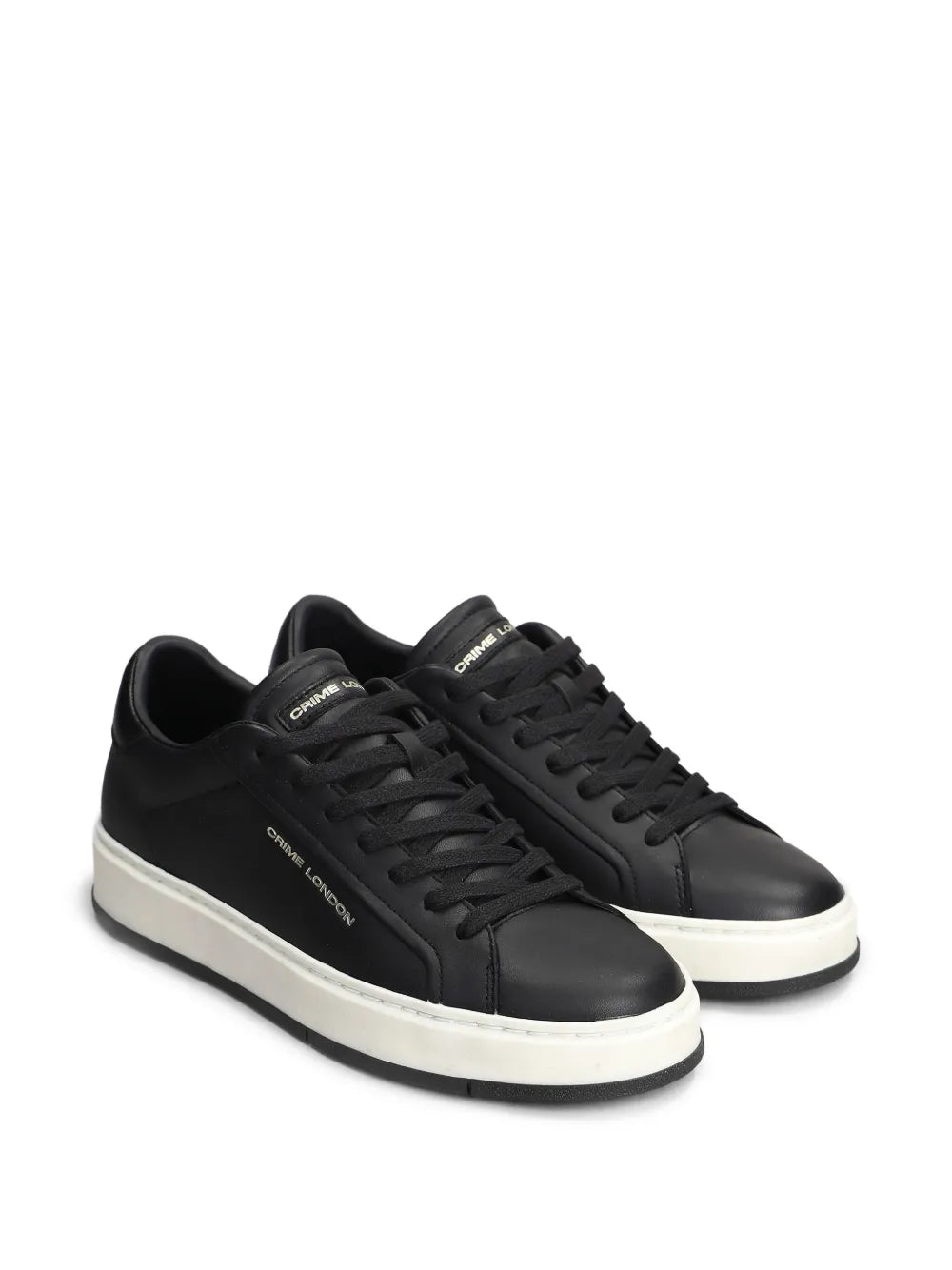 Exclusive Crime London Destiny Low-Top Sneakers — Black — Size US M 7 - US W 8.5 — Side View