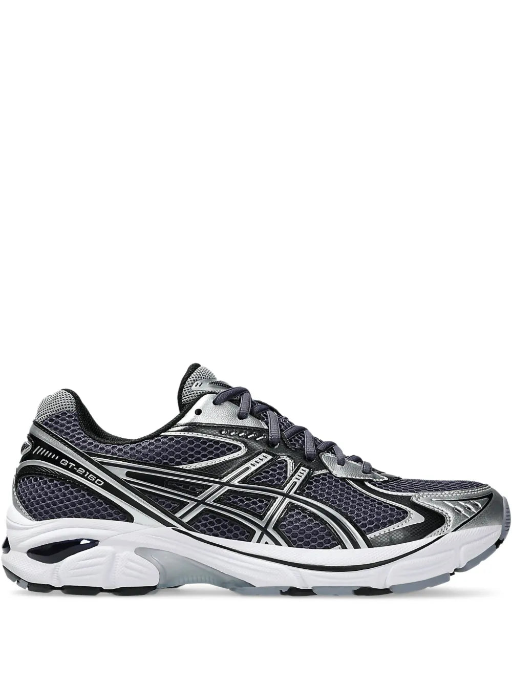 Exclusive Asics Gt 2160 Indigo Fog/Pure Silver Sneakers — Silver-Tone — Size US M 8 - US W 9.5 — Front View