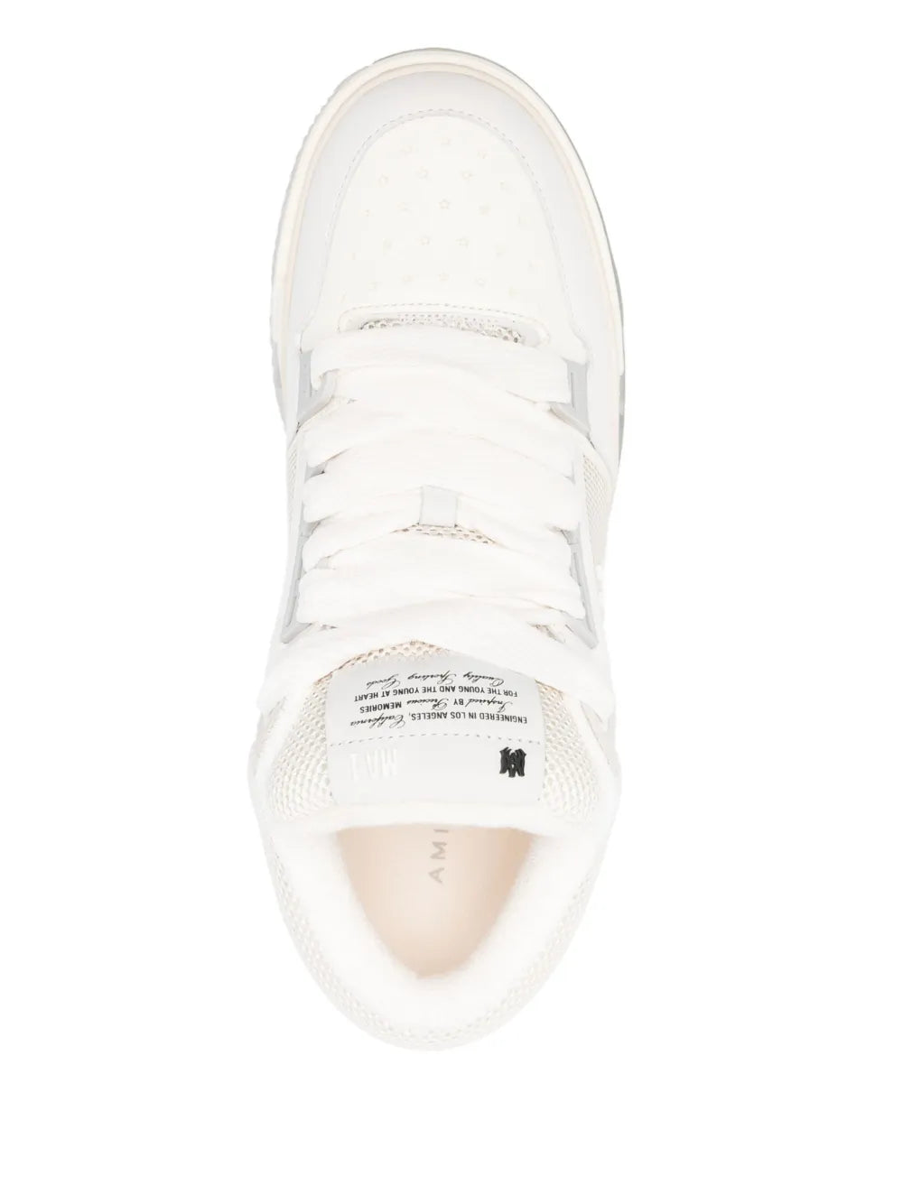 Exclusive Amiri Ma-1 Sneakers — White — Size US M 5.5 - US W 7 — Top View