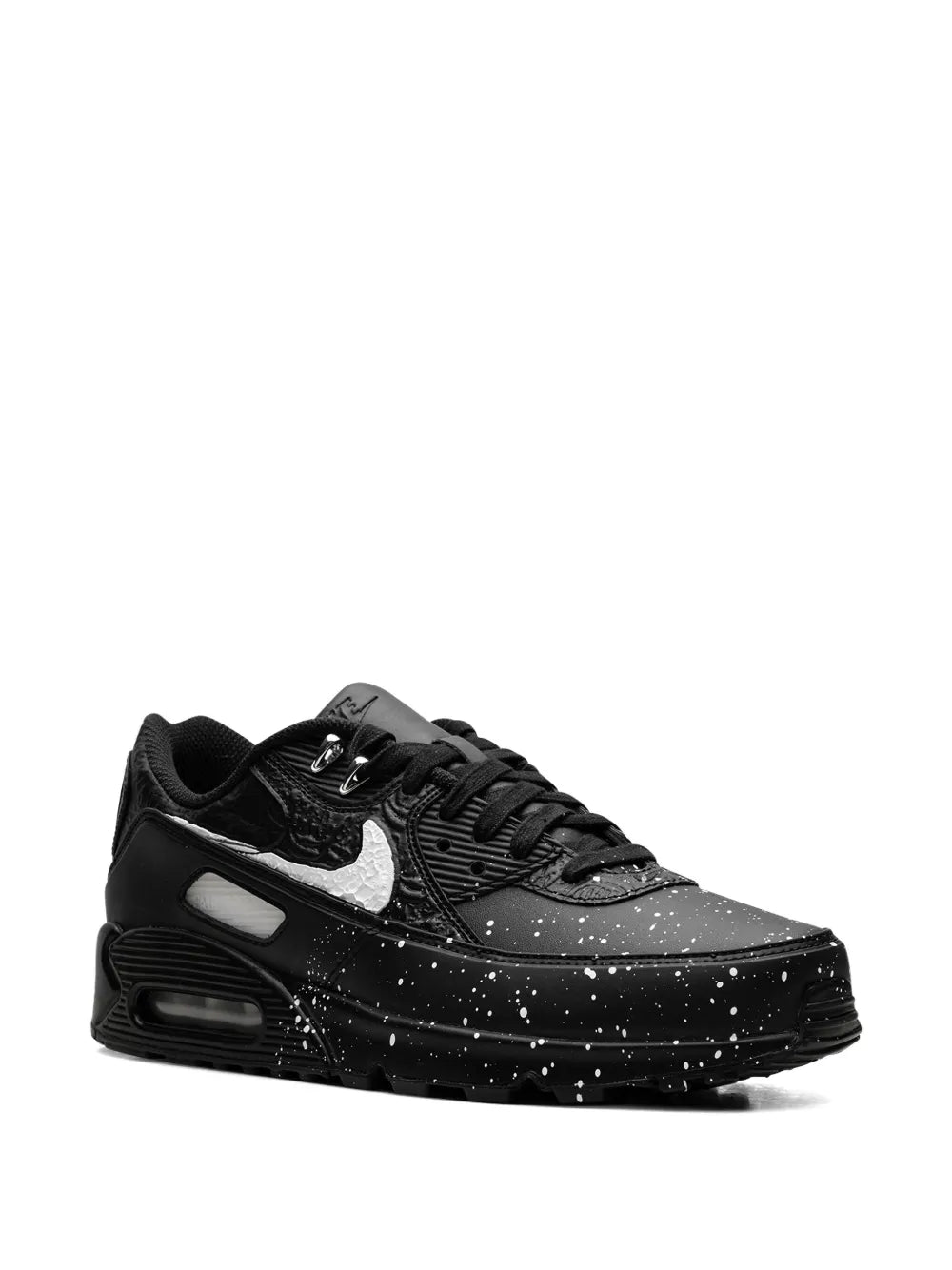 Exclusive Air Max 90 Slawn - Black Speckle Sneakers — Black — Size US M 9 - US W 10.5 — Side View