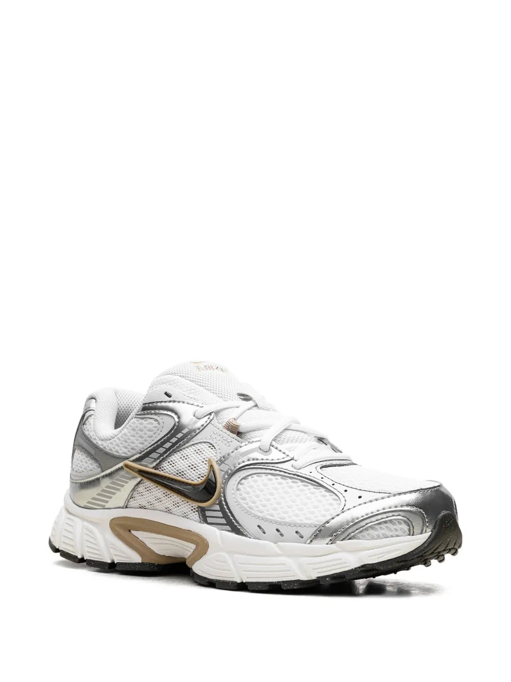 Exclusive Nike V5 Rnr Parachute Beige/Metallic Pewter Sneakers — White — Size US M 3.5 - US W 5 — Side View