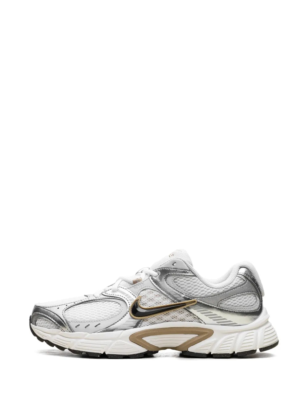 Exclusive Nike V5 Rnr Parachute Beige/Metallic Pewter Sneakers — White — Size US M 3.5 - US W 5 — Detail View