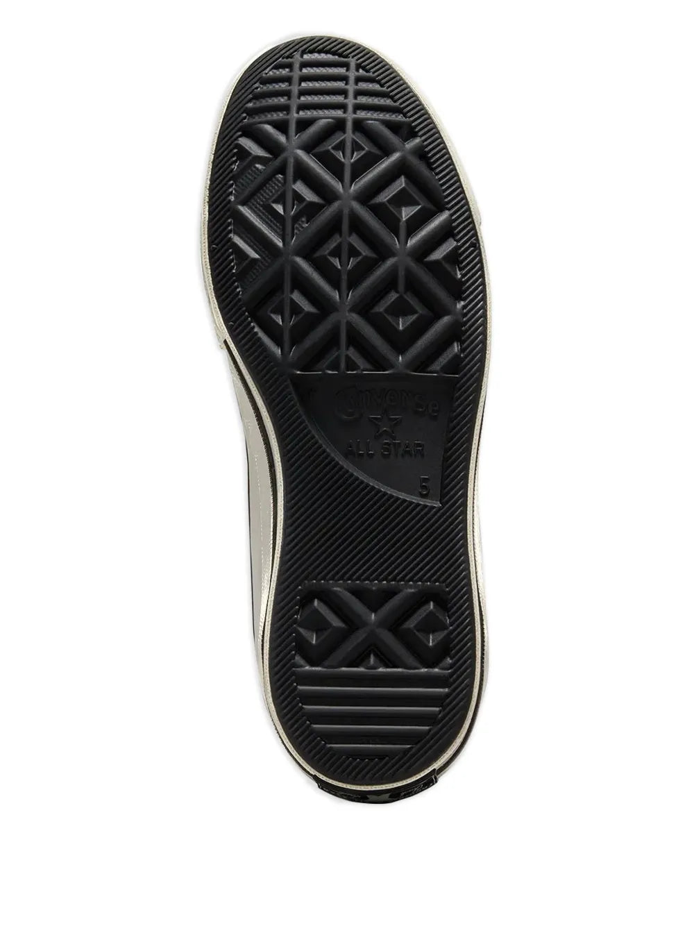 Exclusive Converse Chuck 70 Crafted Laces Sneakers — Black — Size US M 10 - US W 11.5 — Top View