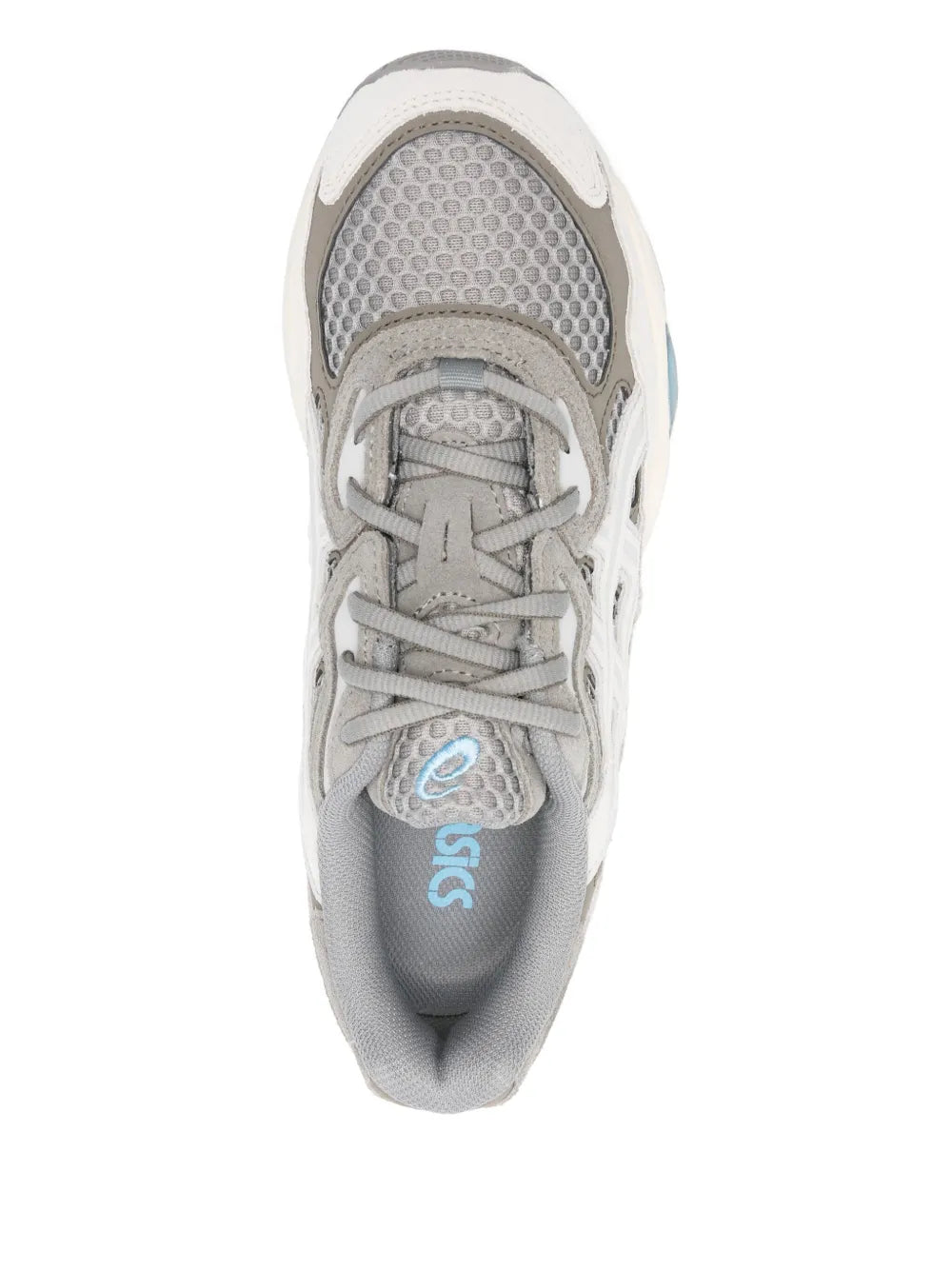 Exclusive Asics Gel Nyc Sneakers — Light Grey — Size US M 5 - US W 6.5 — Top View